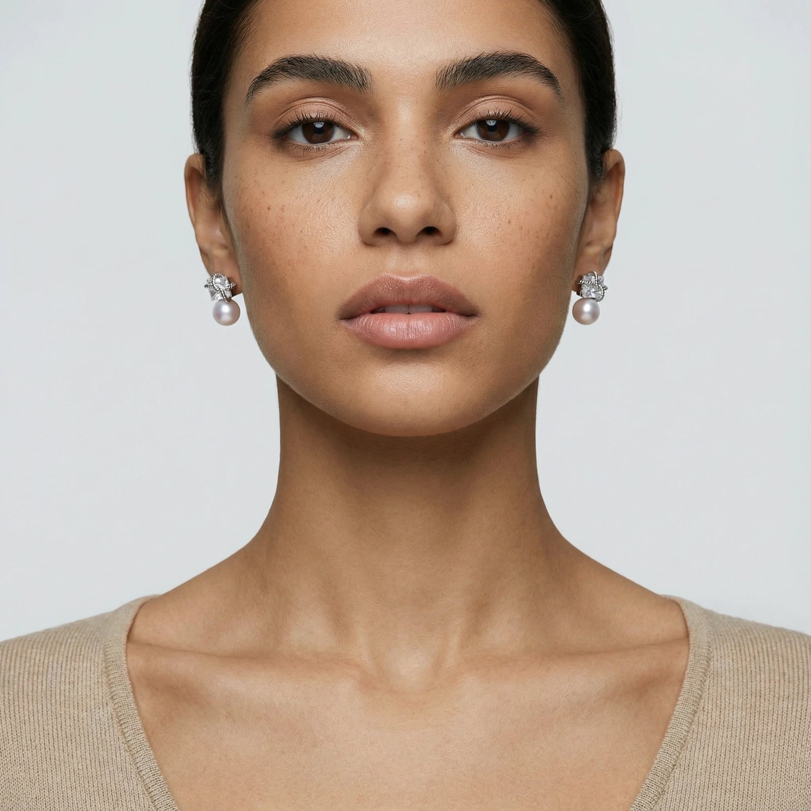 Stardust Pearl Drop Earrings